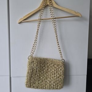 Chic Gold Chain Strap Women's Shoulder Bag